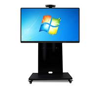 FBANULPEX Supporto universale da pavimento per TV, Supporto da pavimento for TV mobile for TV da 32-70 pollici Altezza regolabile VESA 600x450 mm 220 libbre