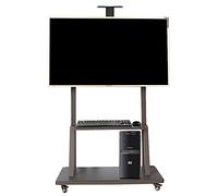 FBANULPEX Supporto universale da pavimento per TV, Supporto TV mobile universale for TV da 40-75 pollici Nero