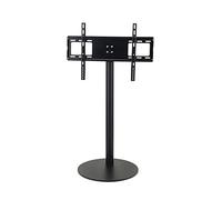 FBANULPEX Supporto universale da pavimento per TV, Supporto TV nero for TV da 37-75 pollici Estensione a doppio braccio da pavimento senza supporto for trapano