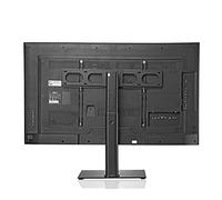 FBANULPEX Supporto universale da pavimento per TV, Supporto TV universale da tavolo regolabile in altezza con vetro temperato for TV da 32-70 pollici nero