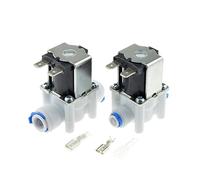 FBANULPEX Valvola elettropneumatica a solenoide, Elettrovalvola in plastica elettrica 12V 24V 220V normalmente Chiusa 1/4" 3/8" Tubo Flessibile(AC 110vclosed,1PC for 9.52mm)