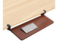 FBANULPEX Vassoio Scorrevole, Vassoio ergonomico Estraibile, Set di Tasti Personalizzati, for estensore for scrivania for Computer da Ufficio Domestico(Brown,75X25cm/29.5X10inch)