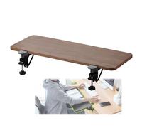 FBANULPEX Vassoio Scorrevole, Vassoio ergonomico Estraibile, Set di Tasti Personalizzati, Piattaforme for cassetti Tastiera con Morsetto, Senza Foratura(Walnut,75 * 25cm(29.5x10Inch))
