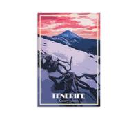 Fbaoda Poster di Tenerife Isole Canarie, stampa artistica da parete su tela, decorazione artistica da parete per camera da letto, ufficio, poster artistico da parete, stile rustico, decorazione per la
