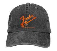 FBBINKA Fender Musical Trucker Hat Outfits Casual Distressed Washed Guitar Instrument Copricapo per Uomo Donna Regolabile Regalo