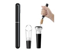 FBBULES 3 Pezzi Cavatappi Professionale Set, Cavatappi a Pompa, Tappo del Vino di Vuoto, Versatore, Riutilizzabile Accessori Vino, Set Regalo per Gli Amanti del Vino