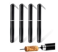FBBULES 4 Pezzi Apribottiglie a Pressione d'aria con Tagliacapsule, Cavatappi Pompa, Portatile Tascabile ad Aria Apribottiglies, Regalo per Gli Amanti Del Vino