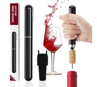 FBBULES Apribottiglie Set di Accessori da Vino, Cavatappi a Pompa, Tappo in Silicone per Bottiglie, Tappo Riutilizzabili per Vino, Regalo per Gli Amanti Del Vino