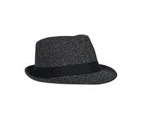 FBBULES Cappello Fedora a Tesa Larga Stile Gangster Elegante Jazz Trilby Cappelli e Cappellini Classico Cappello in Feltro Ripiegabile in Viaggio Cappelli Panama per Uomo Donna