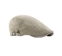 FBBULES Classico Berretto Piatto da Uomo da Strillone Berretti Newsboy Cappelli Traspirante Retro Coppola Uomo Estiva Basco Casuale Cappello da Guida con Fibbia Regolabile