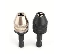 FBFTGMRMTA Mandrino autoserrante Mini Senza Chiave da 0,3-3,6 mm, 2 Pezzi, mandrino a Cambio rapido con Attacco Esagonale, convertitore for mandrino autocentrante a Tre Griffe