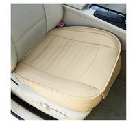 fbgdqjh Coprisedile Per Auto In Pelle PU Comodo E Traspirante Protezione Per Tutto L'anno Accessori Per Cuscini Per Auto Coprisedili Auto(BEIGE front 1 PC)