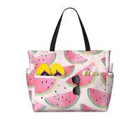 FBGHHTY Anguria frutta fresca stampa impermeabile spiaggia borsa da viaggio leggera vacanze estive campeggio attività all'aperto