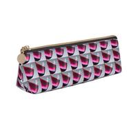 FBGHHTY Astuccio per studenti con stampa a forma di bottiglia di vino rosso, grande capacità, triangolare, per tutti i giorni, scuola, università