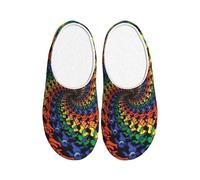 FBGHHTY Bear Dancing Tie Dye Print House Pantofole per uomini e donne versatili eleganti suola TPR scarpe da interno esterno