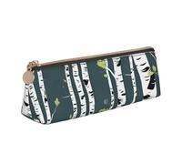FBGHHTY Beauty Birch Tree Print Student Pencil Case Grande Capacità Triangolo Pouch Daily Essentials School College