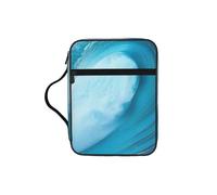 FBGHHTY Big Ocean Wave Hd Print Soft Bibbia Storage Bag Scripture Holder impermeabile per culto viaggio devozionale