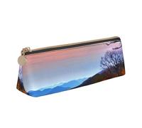 FBGHHTY Blue Ridge Mountains, astuccio per studenti con stampa di grande capacità, triangolare, per tutti i giorni, scuola, università