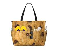 FBGHHTY Borsa da viaggio impermeabile con stampa di biscotti al cioccolato, leggera, per vacanze estive, campeggio, attività all'aperto