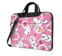 FBGHHTY Borsa funzionale del computer portatile della stampa degli animali del fumetto borse sveglie e leggere per il vario, Nero , 15.6 inch