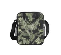 FBGHHTY Borsa per il pranzo isolata trasparente con stampa del segno del dollaro per i pendolari quotidiani contenitore per alimenti Picnic Bento Box