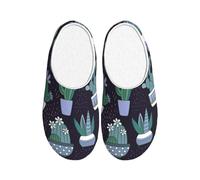 FBGHHTY Cactus Pianta Succulente Stampa Casa Pantofole per Uomini e Donne versatile Elegante TPR Sole Indoor Outdoor scarpe