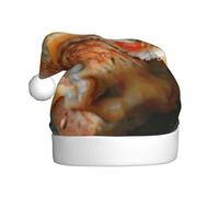 FBGHHTY Cappello da Babbo Natale con stampa di panini al formaggio, accessorio per feste di Natale, feste di Capodanno, feste di Natale