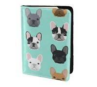 FBGHHTY Cartella portadocumenti da viaggio con stampa Bulldog1 francese da 14 cm, per uomo e donna, accessorio sicuro