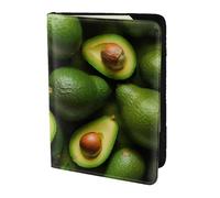 FBGHHTY Custodia a portafoglio per passaporto da viaggio con stampa di avocado, da uomo e donna, elegante, 14 cm, accessorio sicuro