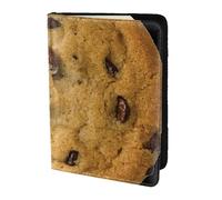 FBGHHTY Custodia a portafoglio per passaporto da viaggio con stampa di biscotti al cioccolato, per uomo e donna, 14 cm, accessorio sicuro