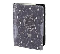 FBGHHTY Custodia a portafoglio per passaporto da viaggio con stampa mongolfiera, per uomo e donna, elegante, 14 cm, accessorio sicuro