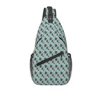 FBGHHTY Dahlia FlowerPrint Cross Chest Bag per uomo donna zaino a tracolla per lavoro quotidiano avventure all'aperto viaggi