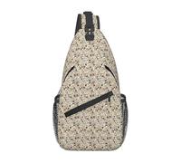 FBGHHTY Dog Bones PawPrint Cross Chest Bag per uomo donna zaino a tracolla lavoro quotidiano avventure all'aperto viaggi