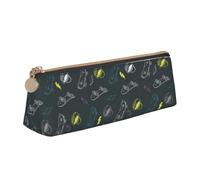 FBGHHTY Graffiti Skateboard Stampa Studente Astuccio Grande Capacità Triangolo Pouch Daily Essentials Scuola College