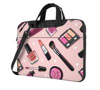 FBGHHTY Il computer portatile funzionale della stampa cosmetica moderna della ragazza insacca la borsa sveglia e leggera del computer portatile per il, Nero , 13 inch