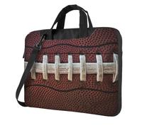 FBGHHTY Il computer portatile funzionale della stampa dei lacci del football americano insacca la borsa sveglia e leggera del computer per il vario, Nero , 13 inch