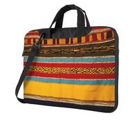 FBGHHTY Il computer portatile funzionale della stampa del modello dei nativi americani insacca la borsa sveglia e leggera del computer per il, Nero , 13 inch