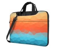 FBGHHTY Il computer portatile funzionale della stampa di progettazione di colore di gradiente insacca la borsa sveglia e leggera del computer per il, Nero , 13 inch