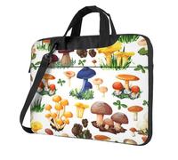 FBGHHTY Il computer portatile funzionale giapponese della stampa del fungo della pittura insacca la borsa sveglia e leggera del computer per il vario, Nero , 13 inch