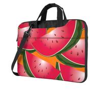 FBGHHTY Il computer portatile funzionale maturo della stampa della fetta dell'anguria insacca la borsa sveglia e leggera del computer per il vario computer portatile, Nero , 14 inch