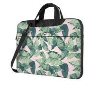 FBGHHTY La palma verde lascia la borsa funzionale sveglia e leggera del computer portatile della stampa rosa delle borse per il vario computer portatile, Nero , 13 inch