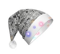 FBGHHTY La stampa di Hd del giornale ha condotto il cappello di Natale per le forniture e le decorazioni del partito dei cappelli di Natale degli