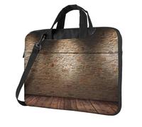 FBGHHTY Le luci colpiscono la borsa funzionale del computer portatile sveglio e leggero delle borse del computer della stampa del muro di mattoni per vari computer portatili, Nero , 13 inch