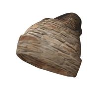 FBGHHTY Lights hit The Brick Wall Print Warm Knit Hat Pieghevole Beanie Uomo Donna Casa Attività all'aperto Casual Visual Cap Nero