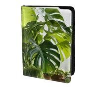 FBGHHTY Monstera Deliciosa Banana Palm Print Uomini e Donne Elegante 5.5 "Passaporto Viaggio Documenti Custodia Custodia Sicuro Accessorio