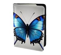 FBGHHTY One Blue Butterfly Print - Custodia a portafoglio da viaggio per passaporto, da 14 cm, per uomo e donna, accessorio sicuro