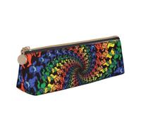 FBGHHTY Orso Dancing Tie Dye Print Student Pencil Case Grande Capacità Triangolo Pouch Daily Essentials School College