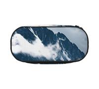 FBGHHTY Paesaggio con montagne e nuvole Stampa Versatile Grande Capacità Astuccio Scuola Studenti Adolescenti Viaggiatori Uso quotidiano