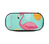 FBGHHTY Pink Flamingo Print Versatile Grande Capacità Matita Sacchetto Scuola Studenti Adolescenti Viaggiatori Uso quotidiano
