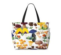 FBGHHTY Pittura giapponese stampa fungo borsa da viaggio impermeabile spiaggia leggera vacanze estive campeggio attività all'aperto